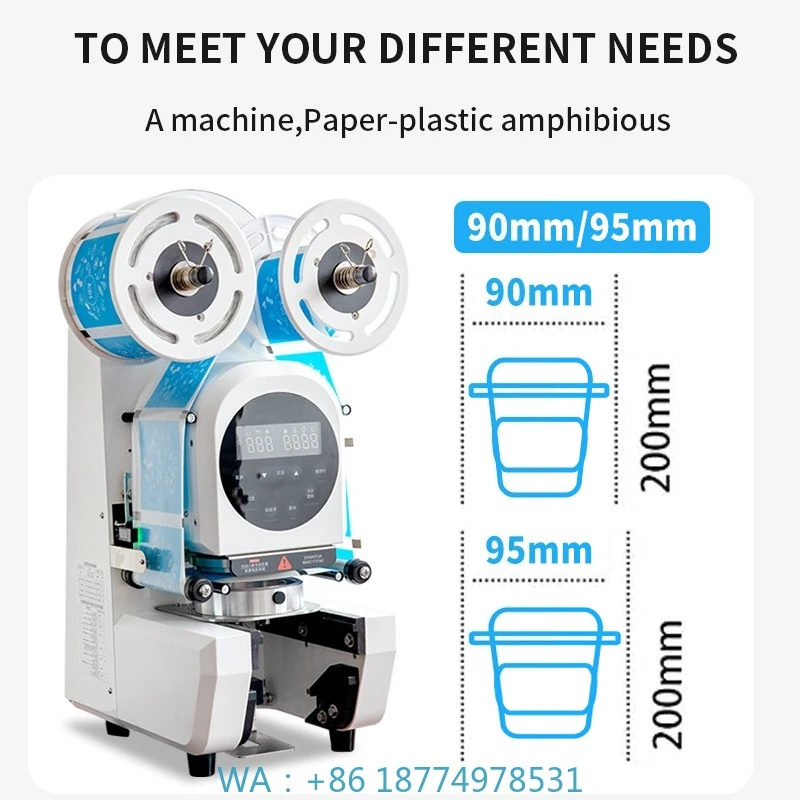 Cup Sealing Machine AutomaticHigh Speed Cup Sealer for Plastic Paper Cup Bubble Tea