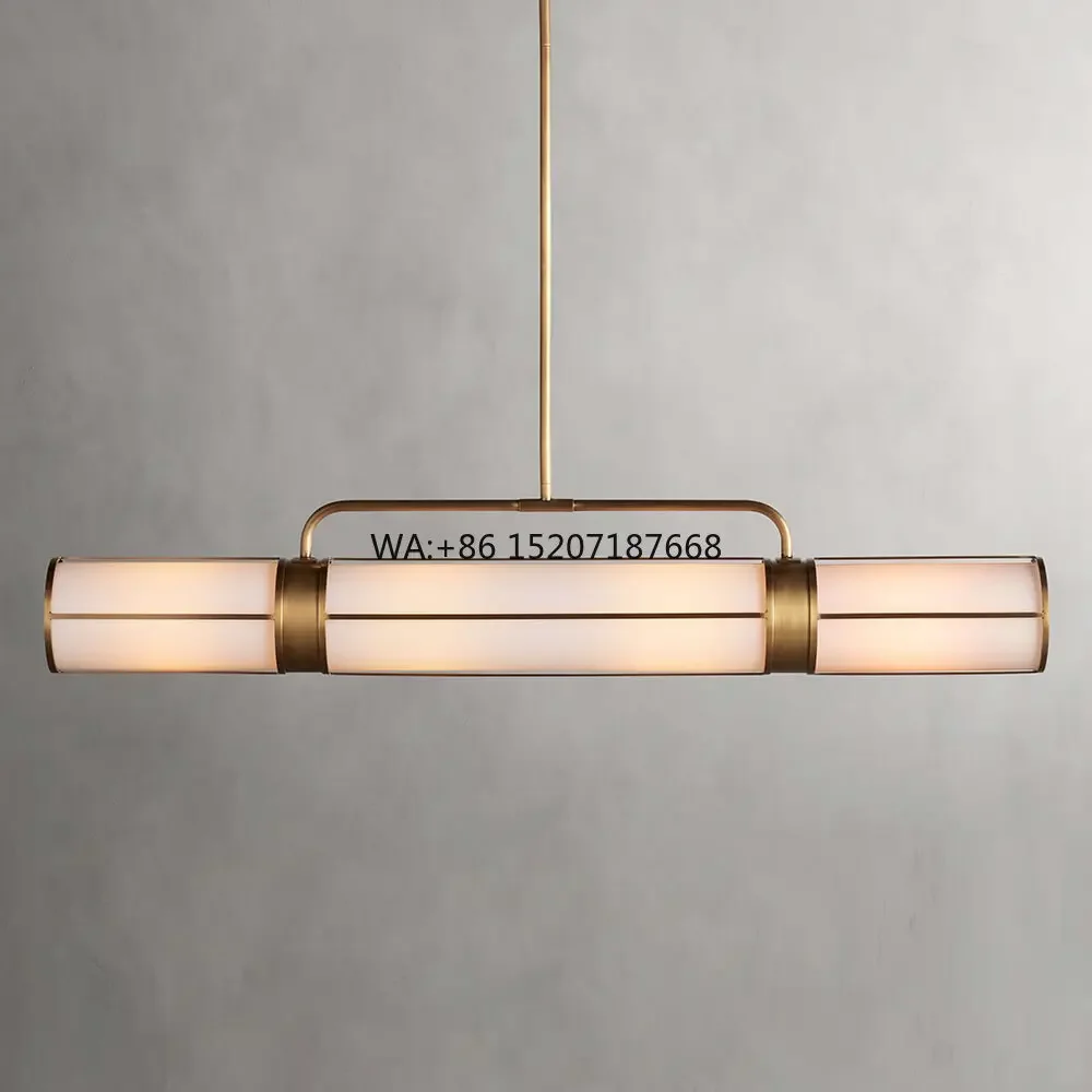 

Скандинавский современный минималистичный роскошный светильник для гостиной, ресторана, длинное линейное освещение ресторана