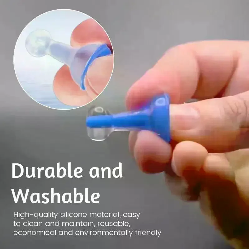 1Pair Inflatable Ear Plugs Reusable Noise-Reducing Earplugs For Sleep Swimming Travel Waterproof Silicone Sound Blocking Earplug