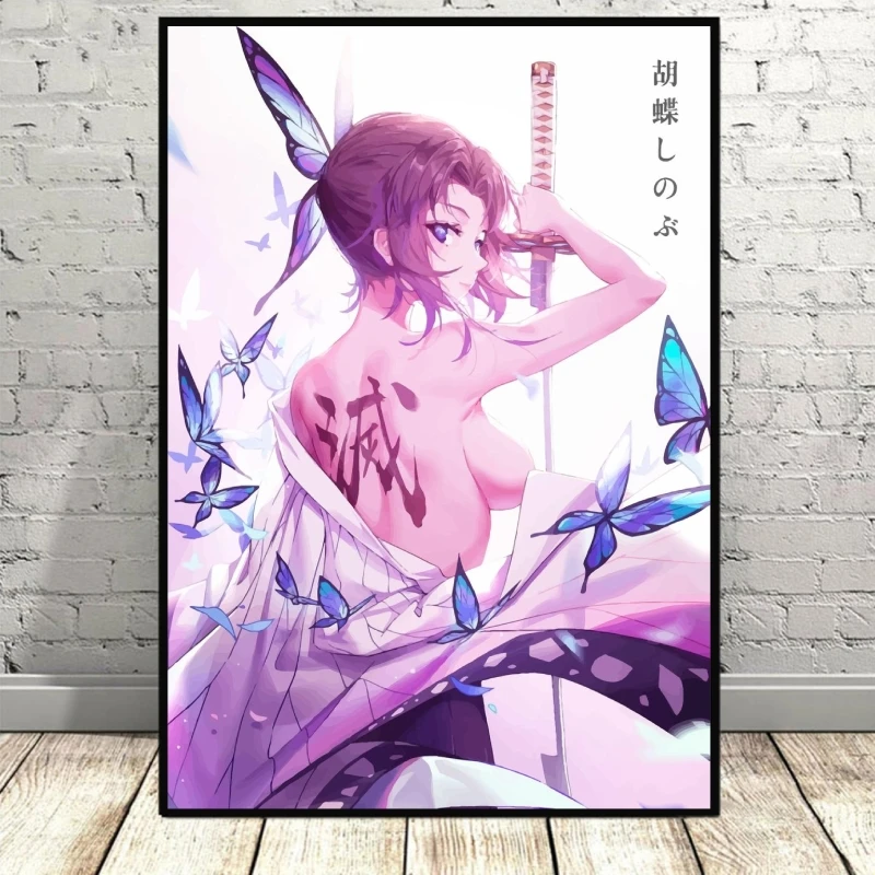 Demon Slayer Kamado Tanjirou impresión en lienzo, pintura Modular, figuras de acción para niños, arte de pared, impresiones e impresiones para el hogar, regalos de decoración