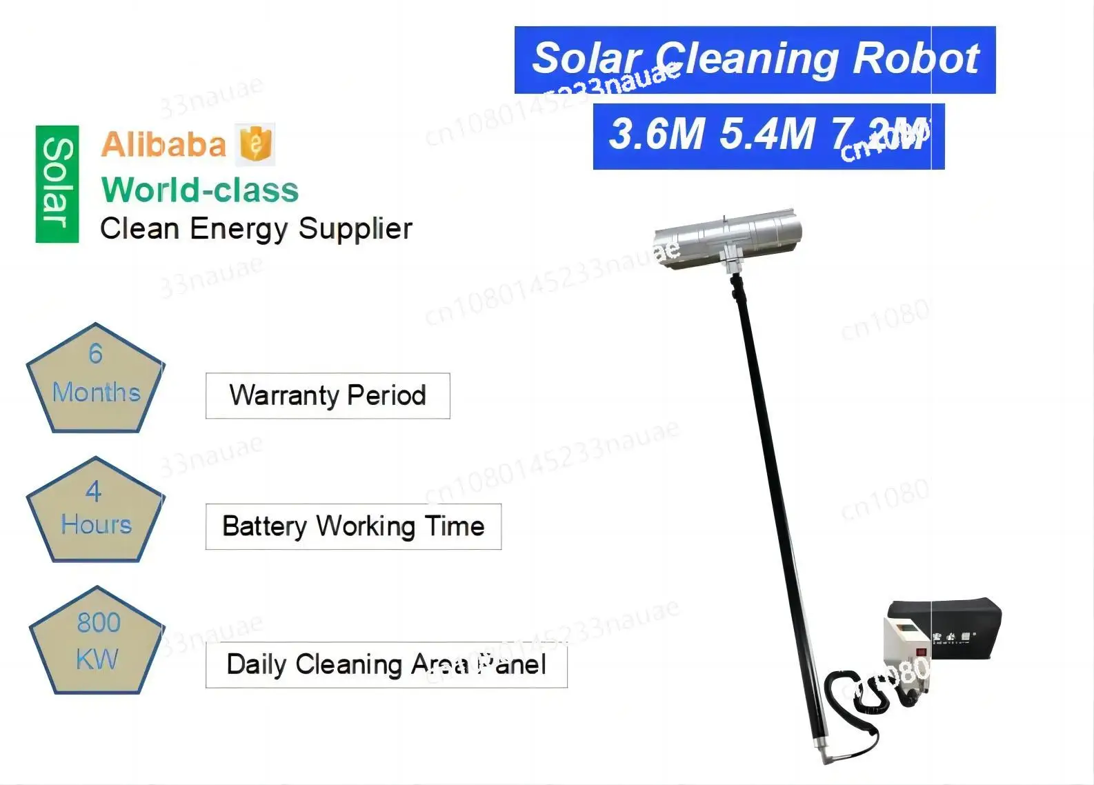 Solar Panel High Quality Rotary Cleaning Brush Cleaner Solar Panel Cleaning Tool Dry Cleaning Machine With Kit