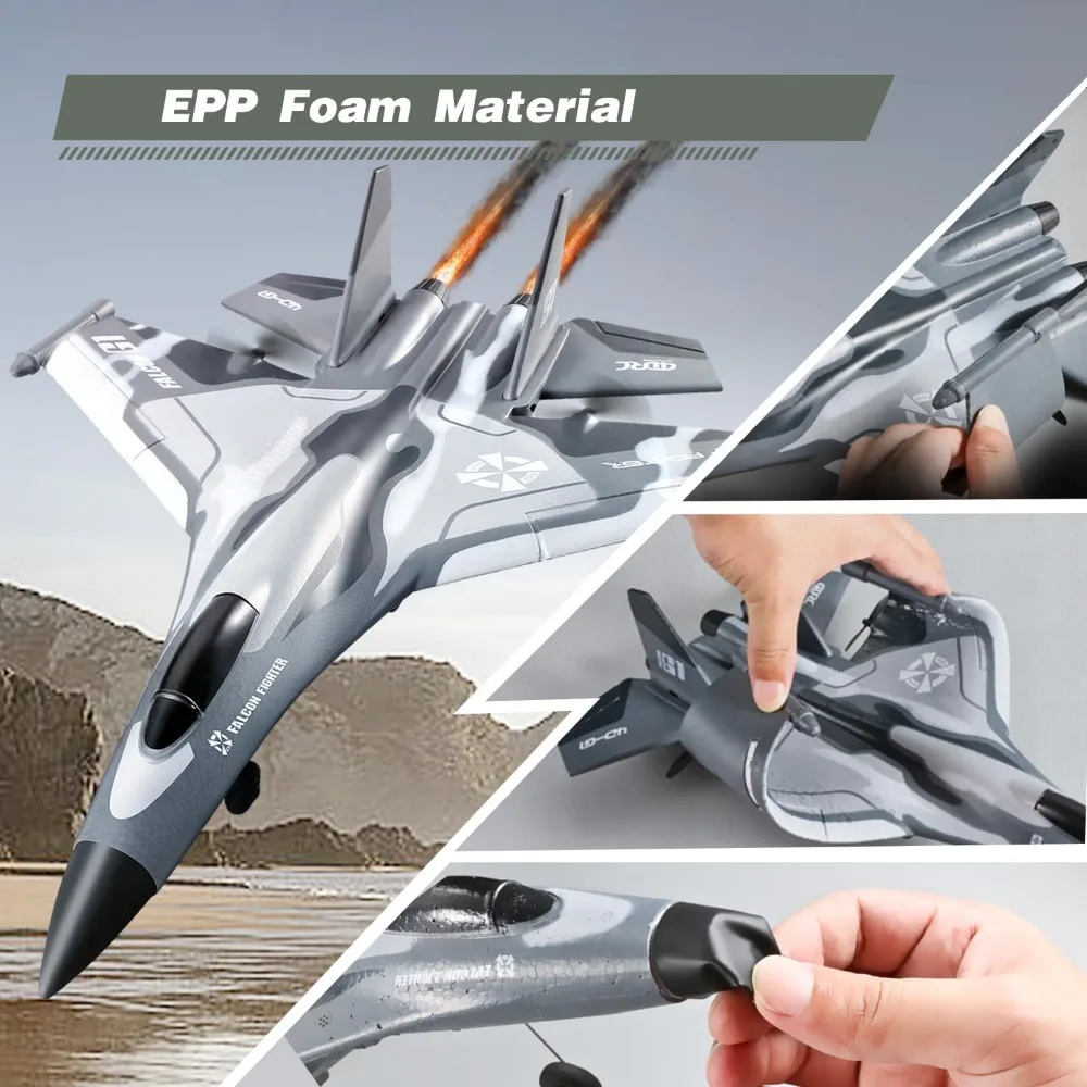 4-Kanal 4DRC G1 2,4 GHz RC-Segelflugzeug mit 6-Achsen-Gyro-Stabilisator, flugbereites Jet-Fighter-Spielzeug, perfekt für einfachen Flug und Christus