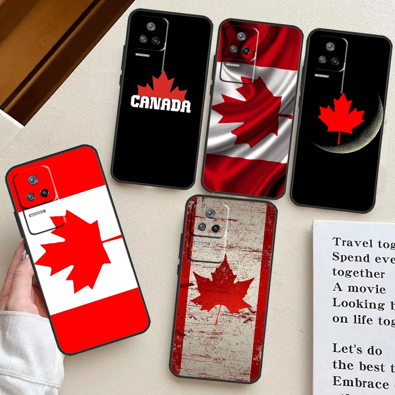 Canada Canadian Flag Case For Xiaomi 13 14 13T Pro 12T 11T 12 Lite POCO M6 X6 Pro X3 X4 X5 F3 F4 M5s F5 Cover