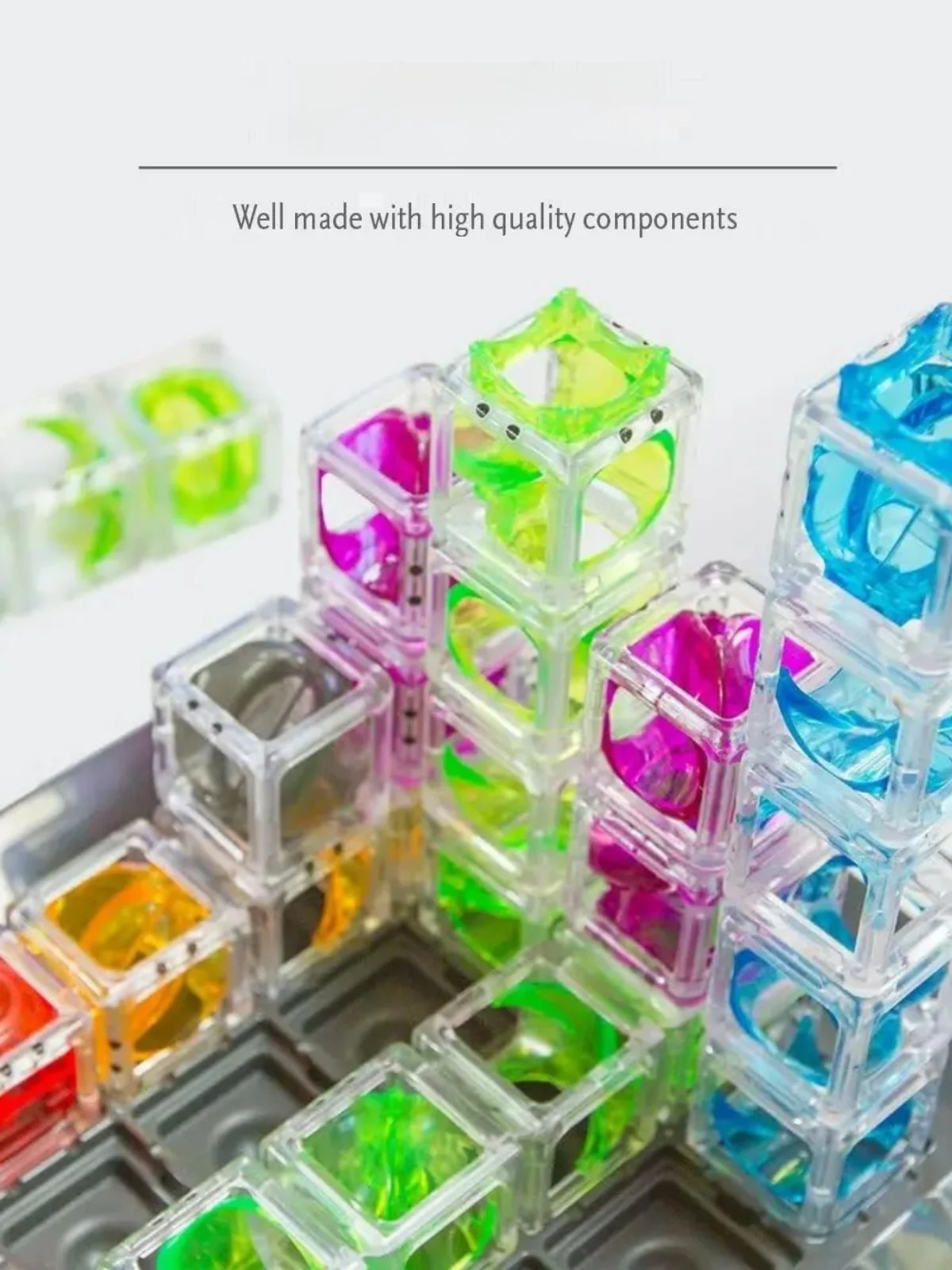 

Montori Maze Marble Run Brain Game STEM Toy for Children Eonal Fun Plaything Puzzling Maze Design