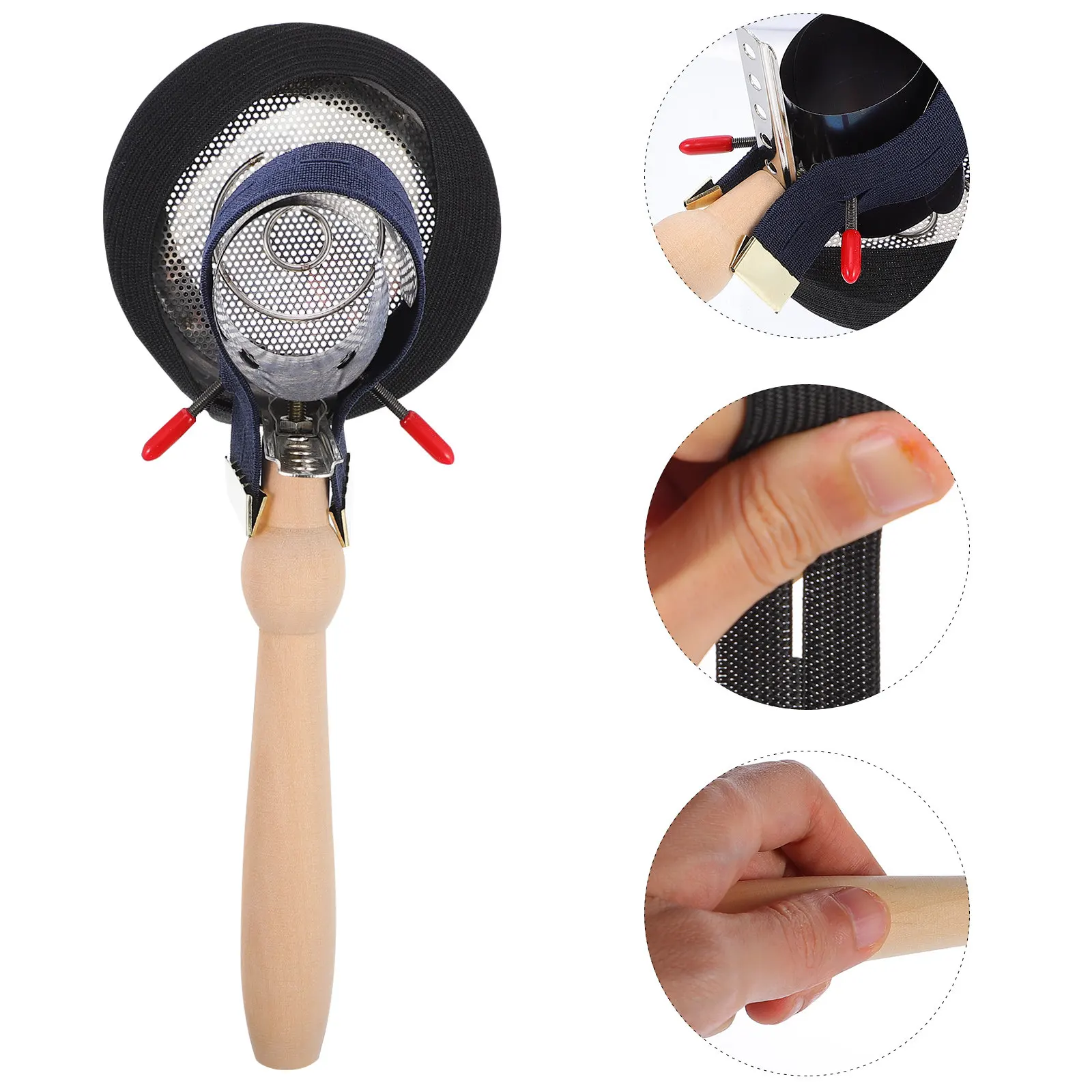 

1Set Moxa Stick Holder with Adjustable Steel Ring Ash Tray Smoke Reduction Temperature Control for Home Salon Use Moxibustion