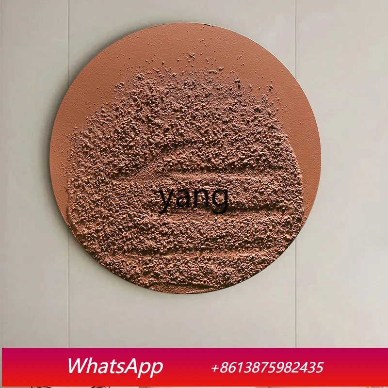 CX  modern simple hand-painted texture round abstract living room hanging painting entrance villa mural