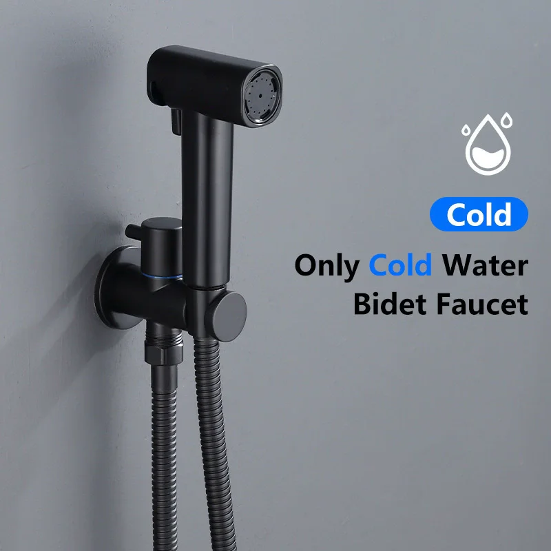 Gold Spray Gun Shower Handheld Bidet Sprayer Set Grey Handheld Toilet Bidet Faucet Sprayer Shower Nozzle Self Cleaning