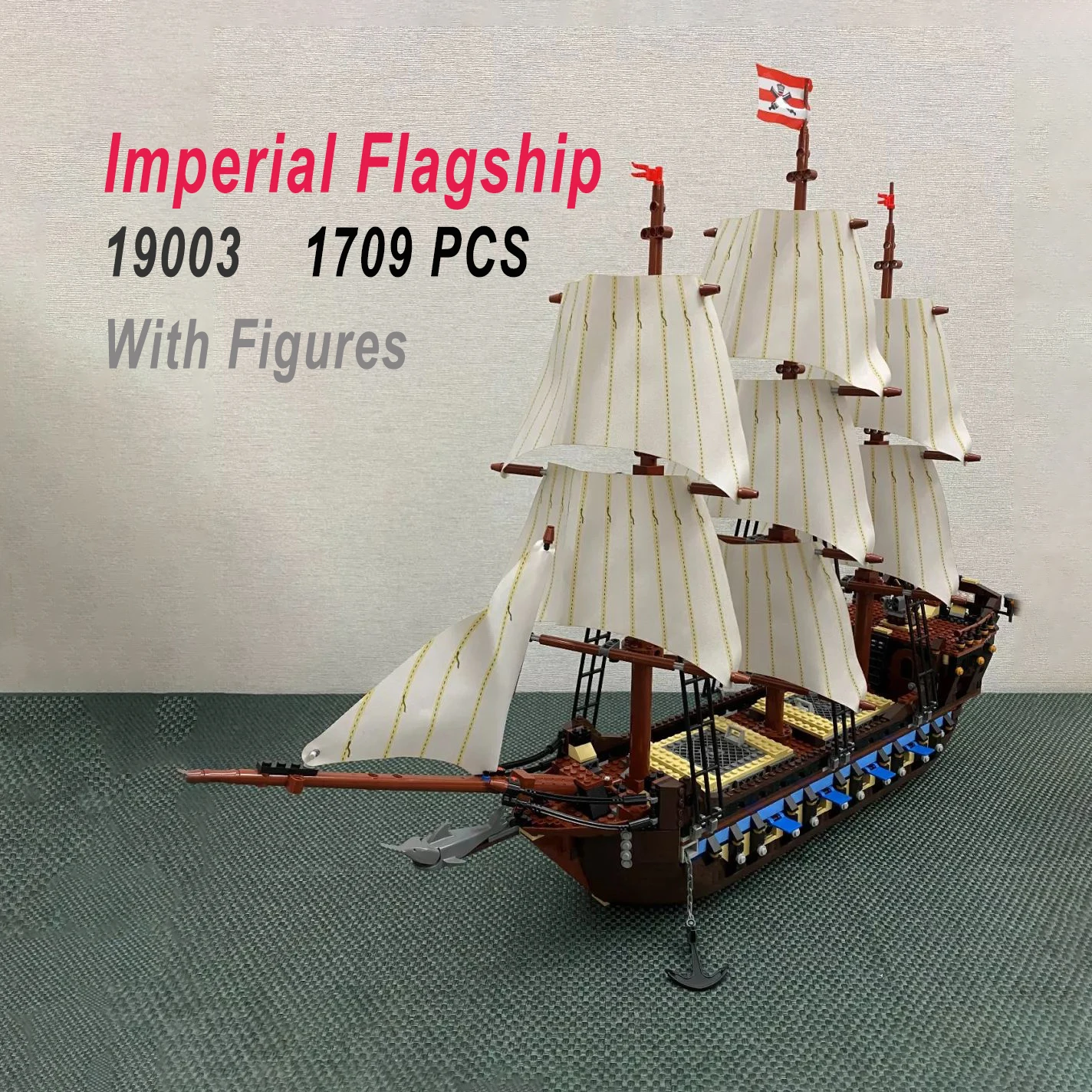 Bloques de construcción de piratas imperiales para niños, modelo insignia MOC10210, juguete de exhibición, regalo de cumpleaños y Navidad, en Stock