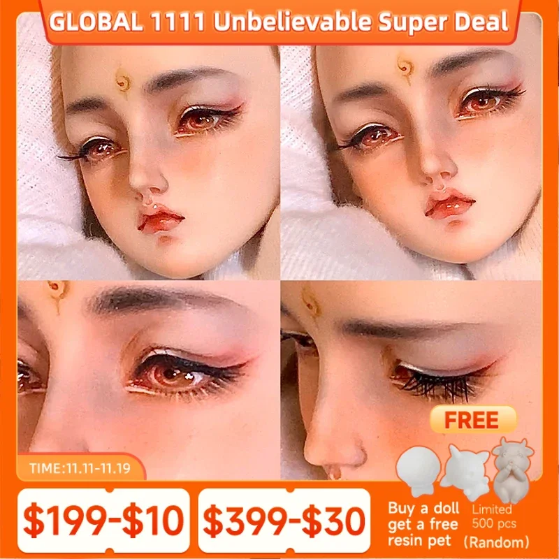 

Кукла Liliya BJD 1/4 из смолы, модель Blythe Reborn, модная фигурка, куклы для девочек, шарнирные шарнирные художественные коллекции, Shugafairy