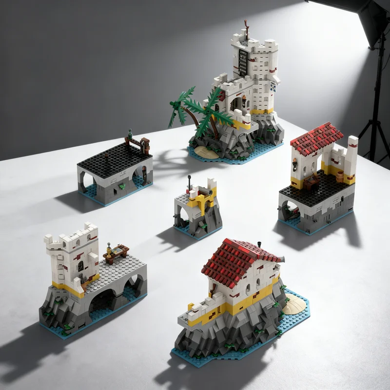 

Набор для расширения MOC 2693 детали: Модель «Пираты Эльдорадо», конструктор, игрушка-подарок, креативный коллекционный предмет для демонстрации, премиум-класс для взрослых