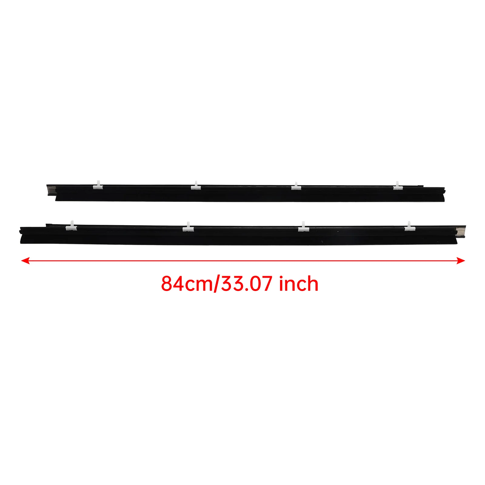 Artudatech 2pcs Front Door Window Belt Weatherstrip For Toyota Tacoma 1995-2004