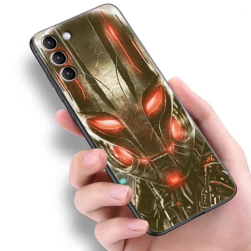 Marvel Alter Von Ultron Telefon Fall Für Samsung Galaxy S23 S22 S21 Ultra S20 FE 5G S10E S10 Lite s8 S9 Plus S7 Rand Schwarz Abdeckung