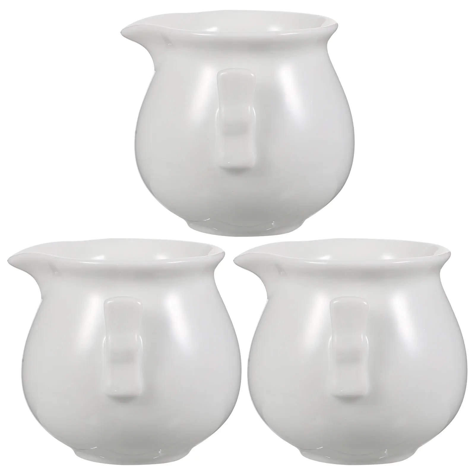 

3Pcs Coffee Milk Creamer Pitchers Creative Frothing Cup Wonderful Decoration for Your Dining Table Coffee Milk Creamer Pitcher