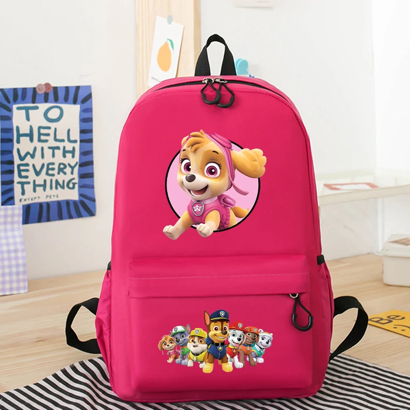 PAW Patrols Student School Bag Cartoon Marshall Rubble Chase Rocky Zuma Skye Everest Cute Backpack Book Pen Storage Knapsack Kid