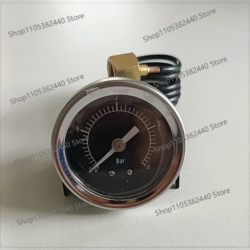 For Coffee Machine Steam Boiler Pressure Gauge 4bar, Y40 Capillary Type for Milk Frother