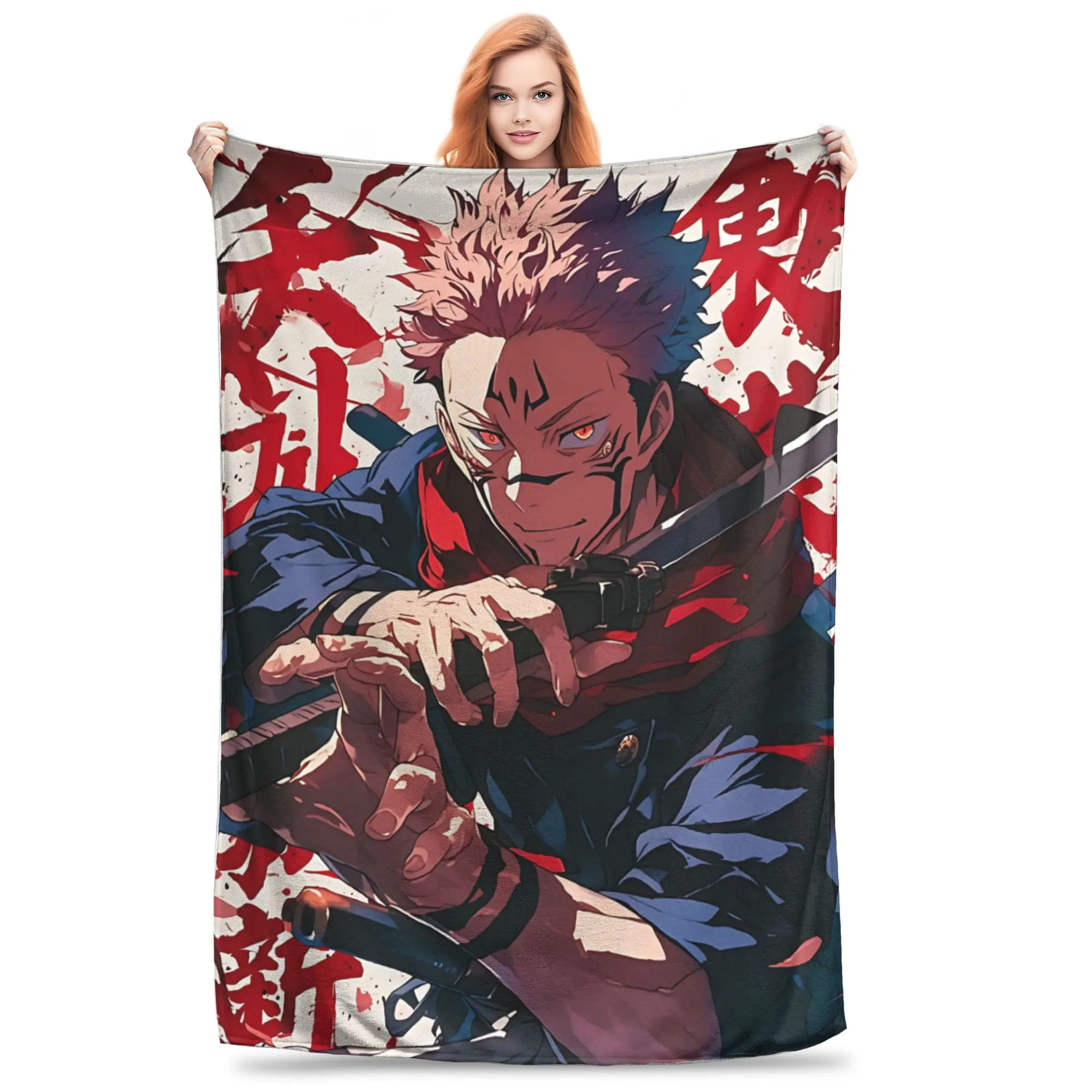 1PC Home Jujutsu Kaisens Blanket Throw Blanket funko Novelty Warm Blanket All Season Gift