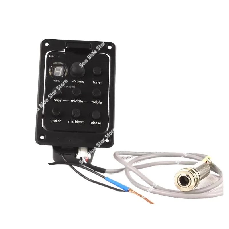 Electric box acoustic guitar open-hole fisherman 301 guitar pickup EQ with microphone playing board function loudspeaker