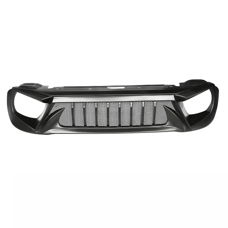For Jeep Renegade 2019 20 21 22 23 Front Bumper Mesh Grille  Sport Racing Matt Glossy Black Carbon Exterior Upgrade Accessories - view 6