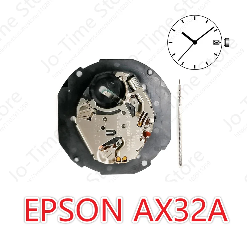 Japan AX32A Movement Repair Watch - Essential Watch Accessories Kit - No Battery Included
