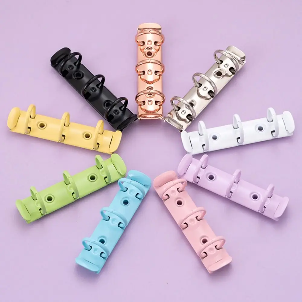 Detachable Metal Spiral Rings Binder Clip DIY High Quality A8 Paper Binder Clips Diary Album Loose Leaf Ring File Folder