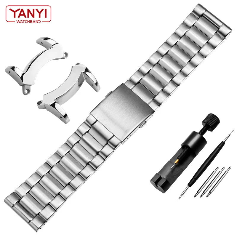 high-quality stainless steel watchband for citizen BJ8050-08E adapters men's watch solid connector lug converter modified strap