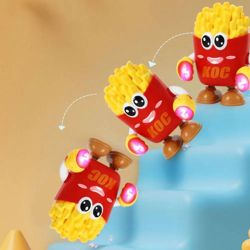 プラスチック子供インタラクティブダンスおもちゃ LED シミュレーションフライドポテト電気ダンスおもちゃスイング柔軟な歌う音楽おもちゃ