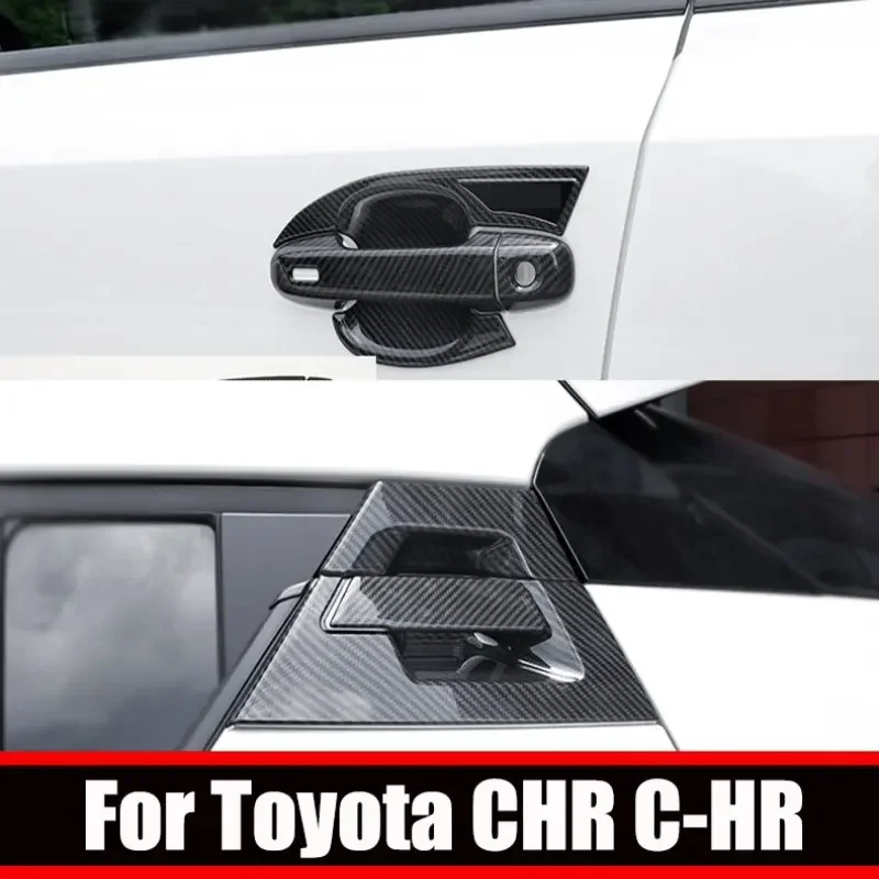 For Toyota C-HR CHR 201617 18 19 20 21 2022 Front  Rear Car Outer Door Handle Catch Cover trim Cap Door Bowl Protection Sticker