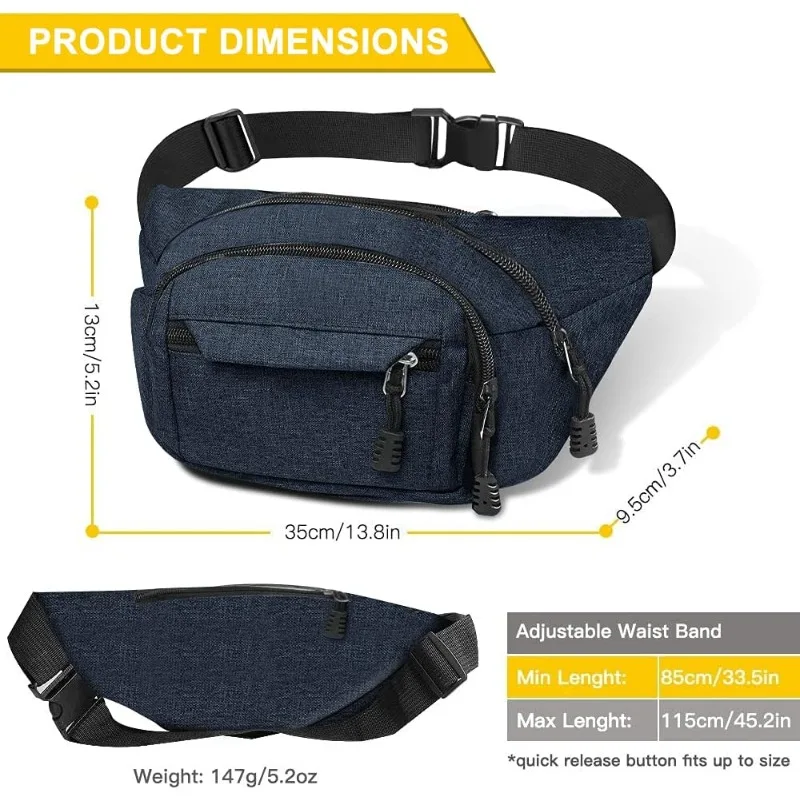 Hüfttasche, wasserdichte Taschen, Laufgürteltasche für Herren und Damen, verstellbarer Gürtel, Hüfttaschen für Outdoor-Aktivitäten, Sport, Wandern, Reisen. – Detail 6