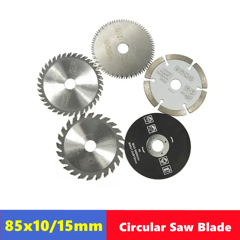 85mm Mini Circular Saw Blade Aperture 10/15mm High quality Wood Saw Blade Hard Alloy Blade Woodworking Saw Blade