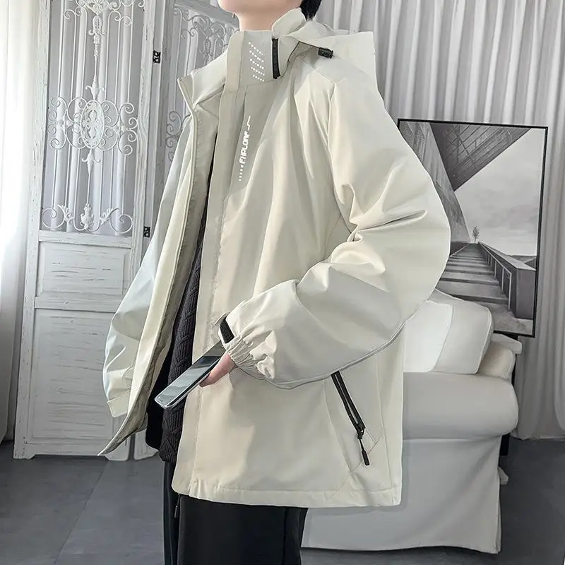 

Couple Work Jacket Men's Autumn Winter Trendy Brand Loose Hooded American Versatile Functional Jacket