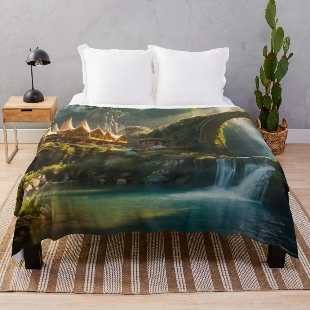 

Galadriel's Cascade Enclave Throw Blanket All Season Soft Lightweight Blanket for Home