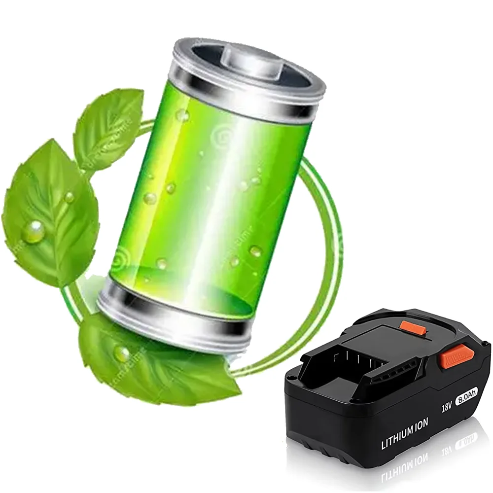 

8.0AH Lithium Ion Battery For AEG 18V Battery RIDGID R840087 R840085 L1815R L1850R L1830R R840083 Cordless Power Tool Series