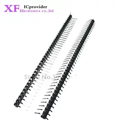 10pcs 1x 40 Pin 2.54 mm Right Angle Single Row Pin Header Male 90 degrees Needle Connector