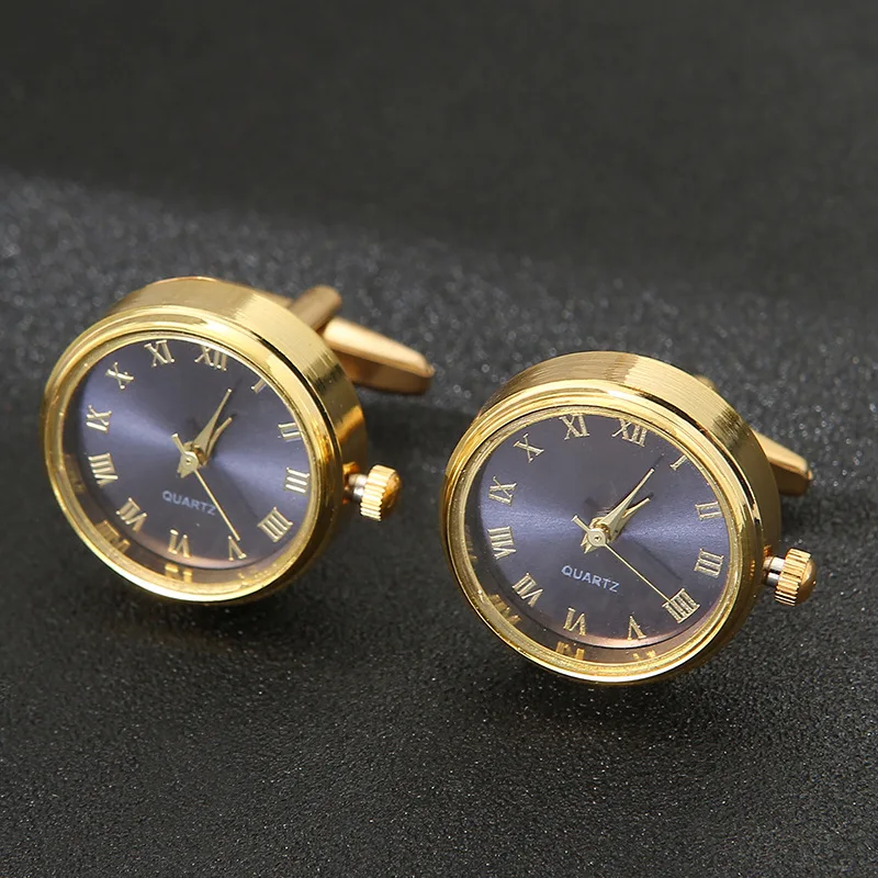 Men\'s Watch Cufflinks with Precise Timekeeping Function