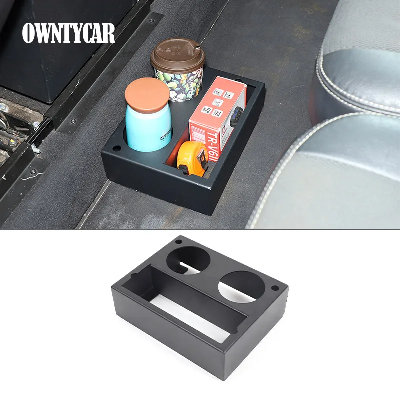 For Land Rover Defender 110 2004-2018 Aluminum Alloy Car Rear Drain Cup Holder Multi functional Storage Rack Car Accessories