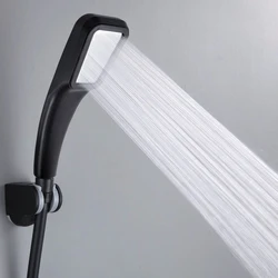 High Pressure Rainfall Shower Head Water Saving Black White Sprayer Nozzle Shower Head Bathroom Accessories