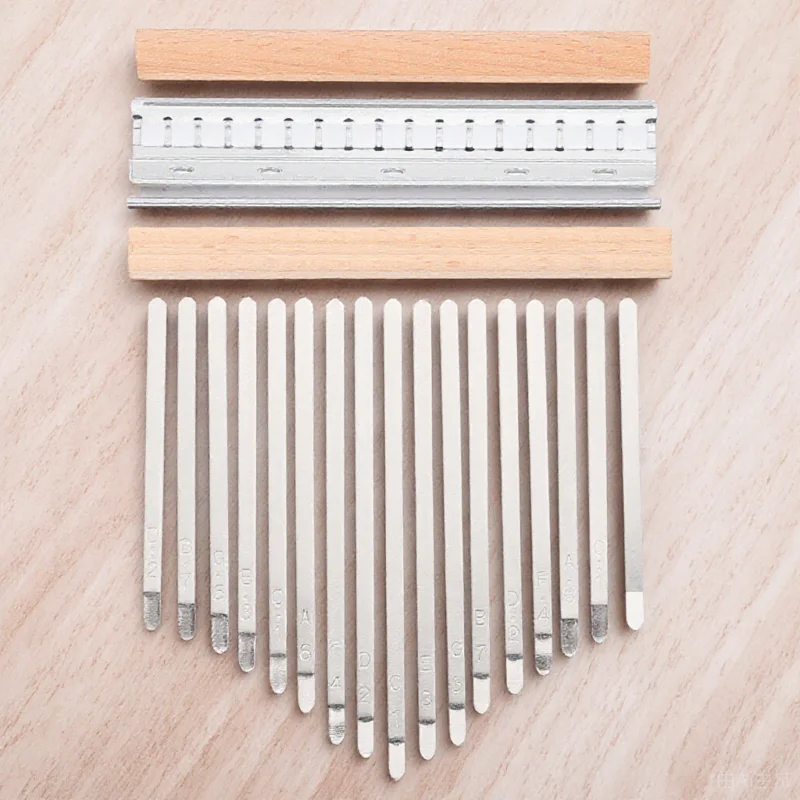 

1 Set 17-Tone Diy Thumb Piano Accessories Kit Kalimba Diy Supplies Handmade Finger Piano Making Set High-End Durable Replacement