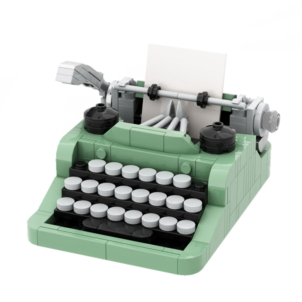 

Gobricks MOC Classic The Typewriters Building Blocks Creativity Ideas Machine Retro Micro Bricks Toys For Children Kids Gift