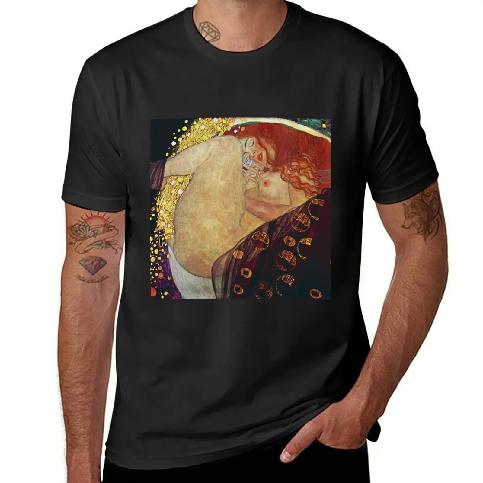 Gustav Klimt Dana? T-shirt boys whites blanks graphics mens graphic t-shirts funny