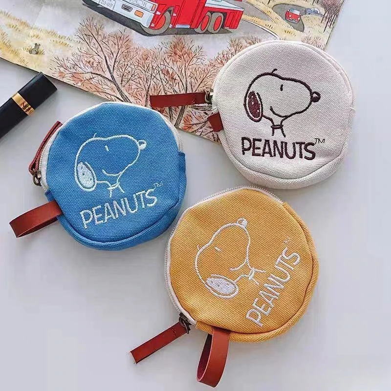 Fashionable Snoopy Coin Purse Cute Printed Storage Bag Fashionable Hand-held Coin Bag Cartoon Peripheral Easy To Carry Every Day