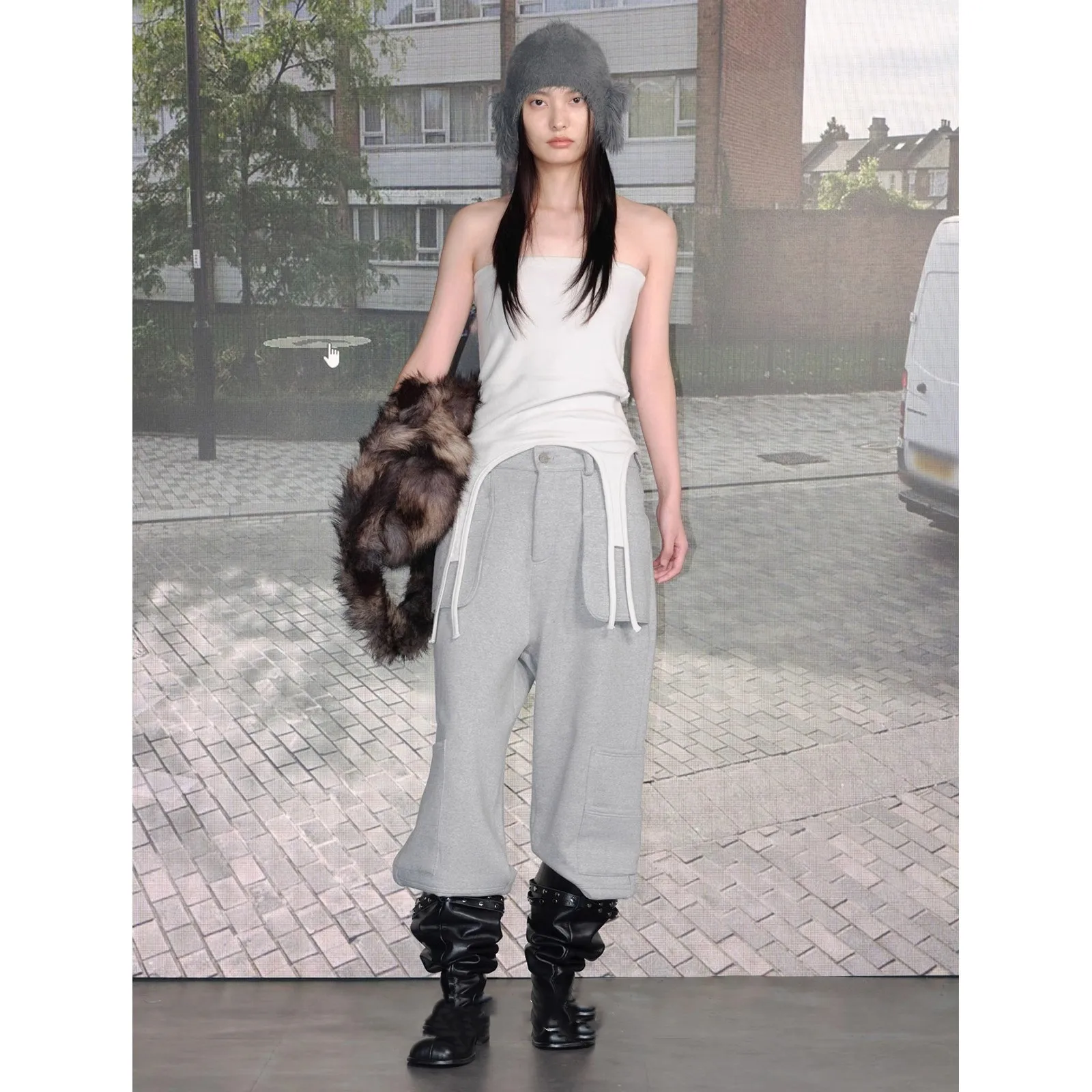 Falda de cintura alta exclusiva, diseño envolvente, corte ajustado, ropa multidireccional, Top de tubo, falda, cinturón decorativo, para ir al trabajo en la oficina