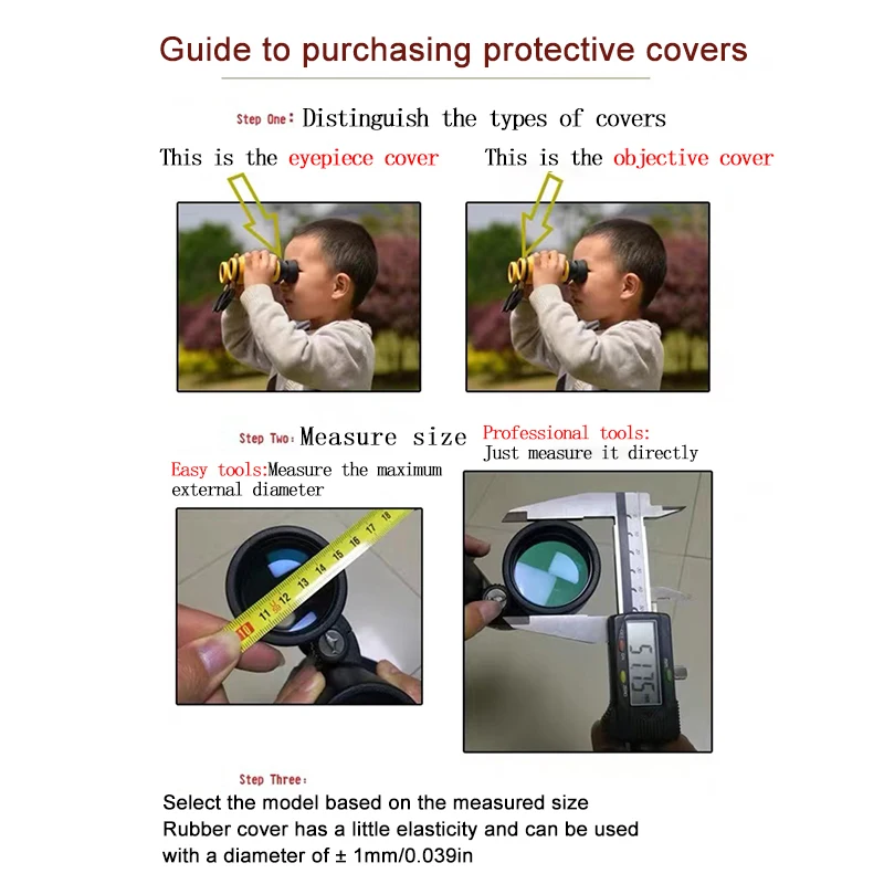 Nouveaux capuchons de protection en caoutchouc pour objectifs de jumelles 42mm/50mm, couvercles d'oculaires de jumelles, protection de lentilles de télescope