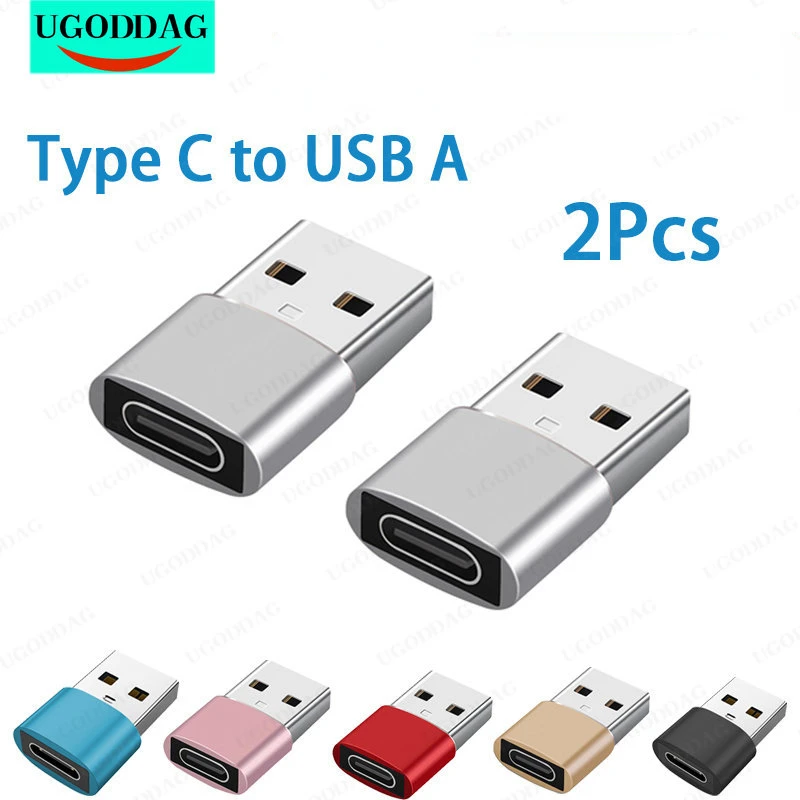 2/4PCS USB To Type C OTG Adapter USB Male To USB Type-c Female Converter For Xiaomi Macbook Samsung S20 USBC OTG Connector