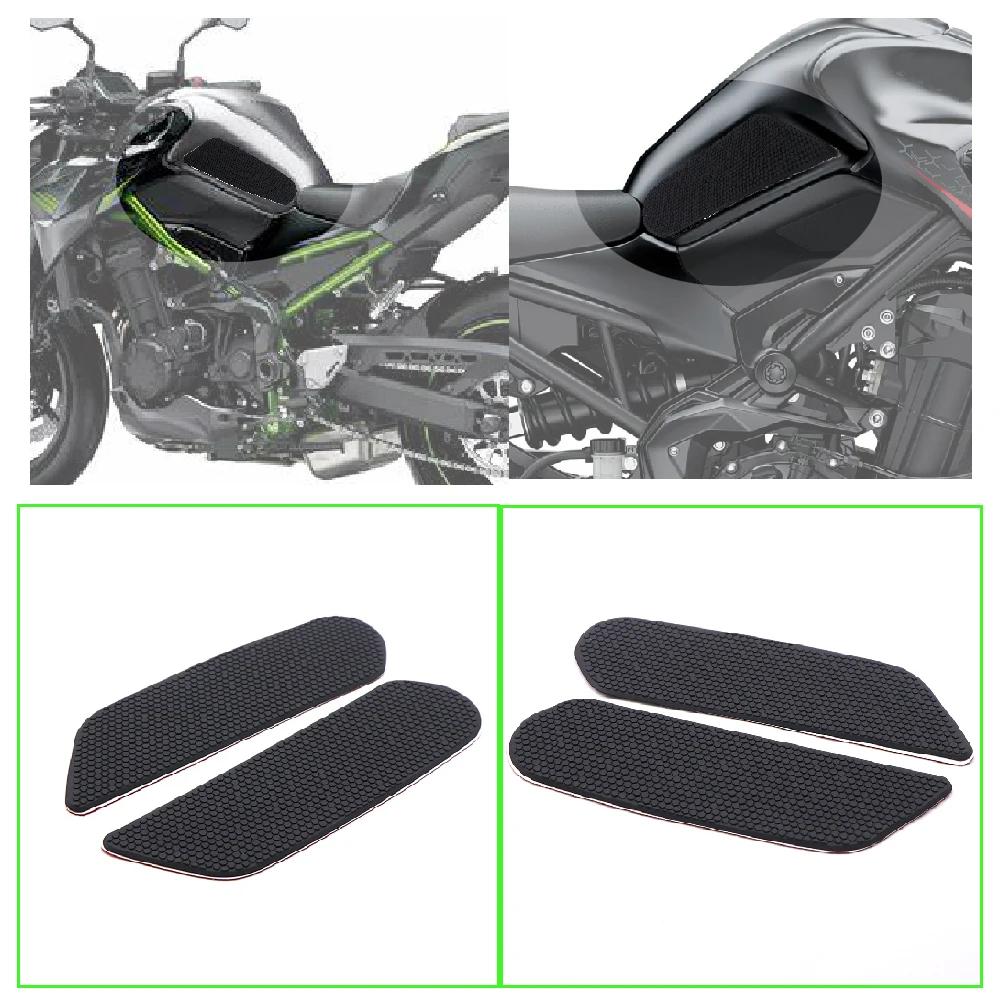 

Fits for Kawasaki Z900 ABS SE ZR900 Performance 2017-2024 Motorcycle Tank Pad FuelTank Side Knee Traction Grip Anti Slip Pads