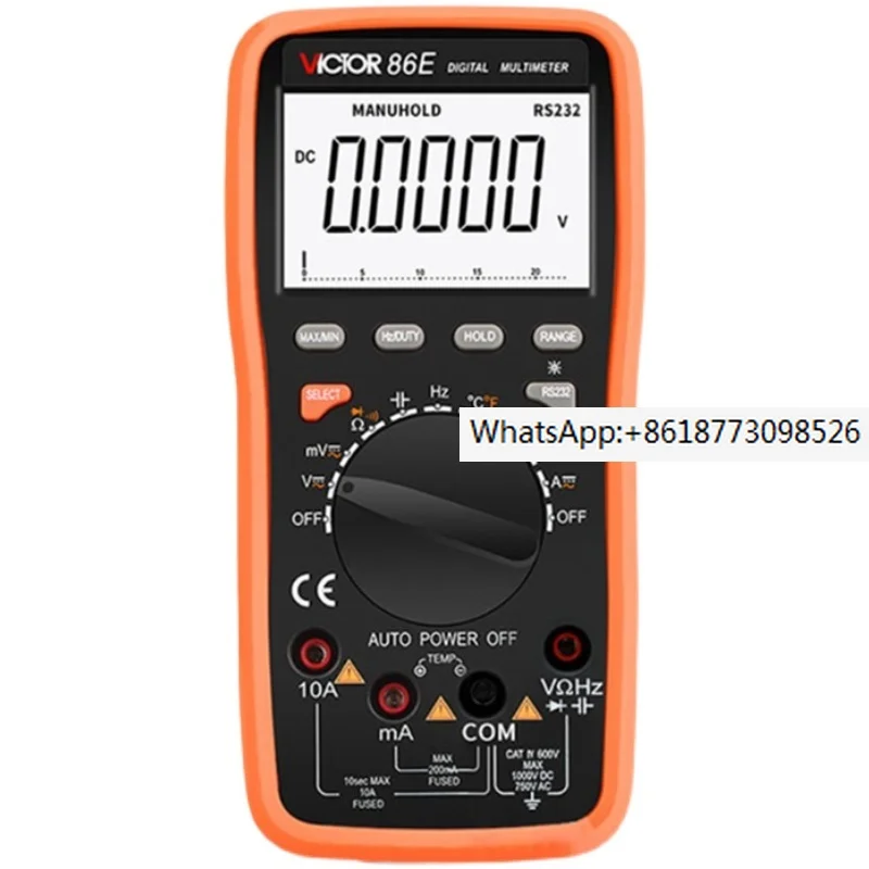 

Victory VC86B/86C/86D Intelligent Digital Display Multimeter VC86E Automatic Range High Precision Electrical Universal Meter