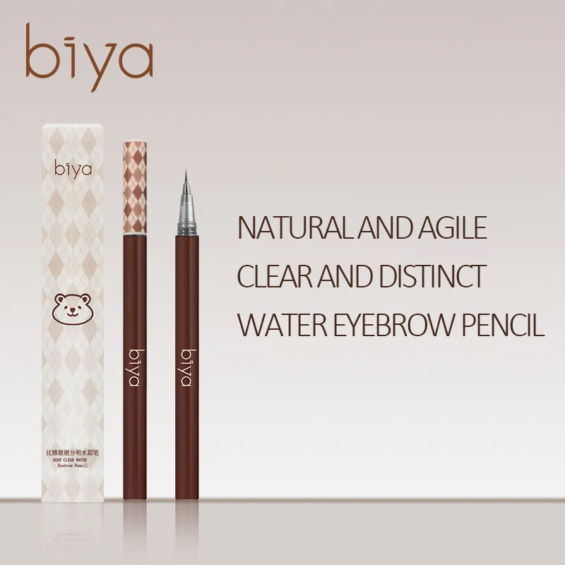 초미세 초미세 눈썹 연필 방수 전문 땀 방지 액체 아이라이너 눈썹 이중 목적 내구성 메이크업 아트