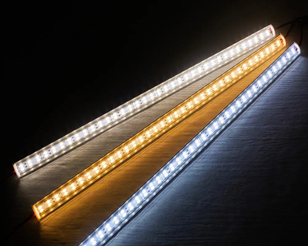 Super Bright 72LEDs LED bar DC12V 50cm kitchen storage shelf LED profile aluminum channel rigid strip for indoor lighting