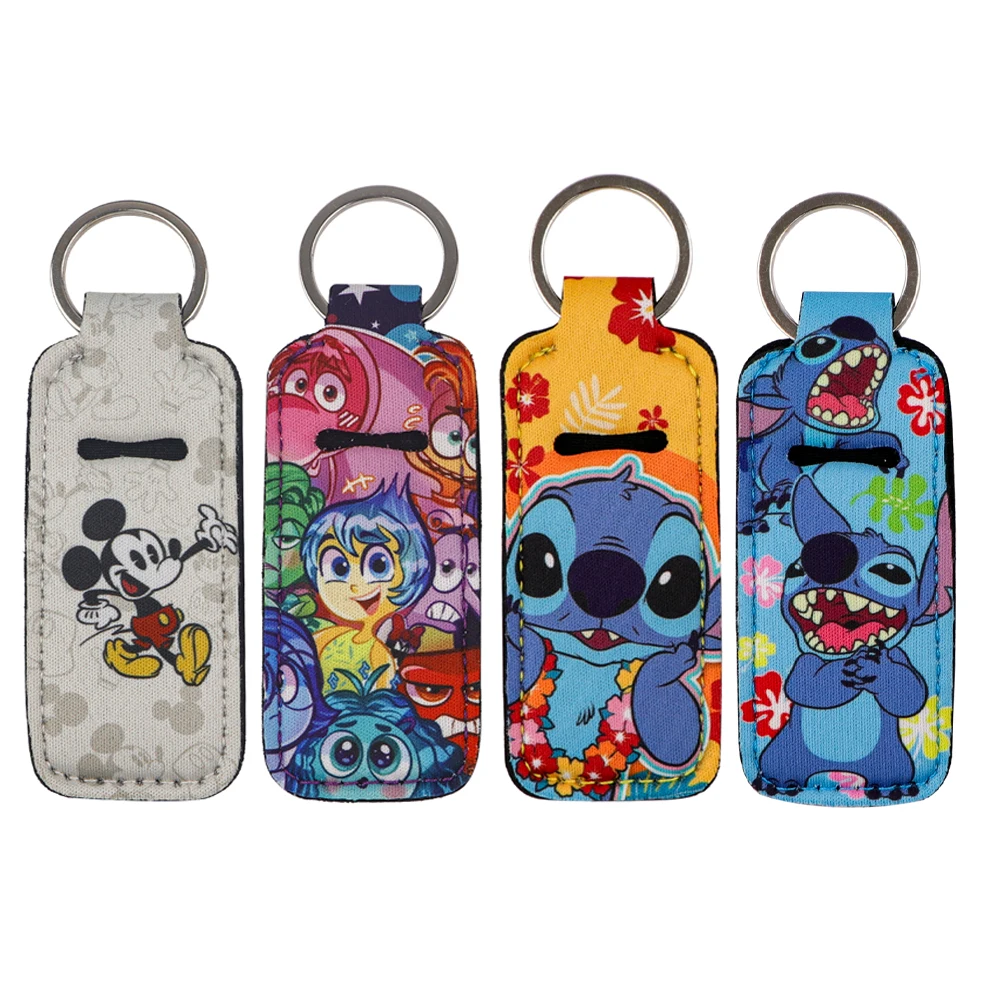 

Cartoon Mouse Anime Creative Lipstick Holder Keychain Portable Lipstick Cases Cover Balm Holders Keyring Jewelry Gift 1pc