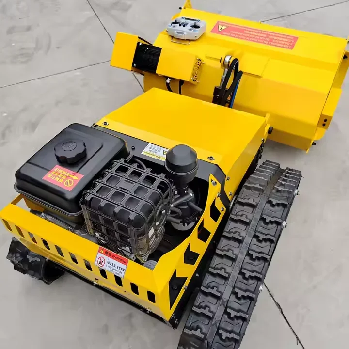 -For New Style Yellow Garden Shrub Flail Mower Remote Control Robot Mower Cutting Width 800mm*