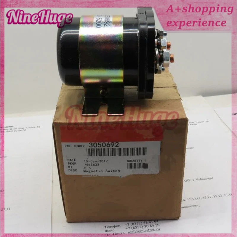 

1X 3050692 586-114112-6A 200A 24V 4 Terminals Magnetic Switch Fit for Cummins N Series R-004